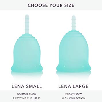 LENA Menstrual Cup Made in USA Beginner Cup Reusable Organic Tampon and Pad Alternative for Natural Feminine Period Cycle Hygiene - Our Ladies