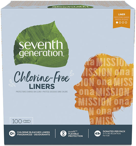 Seventh Generation Pantiliners, 100 Count