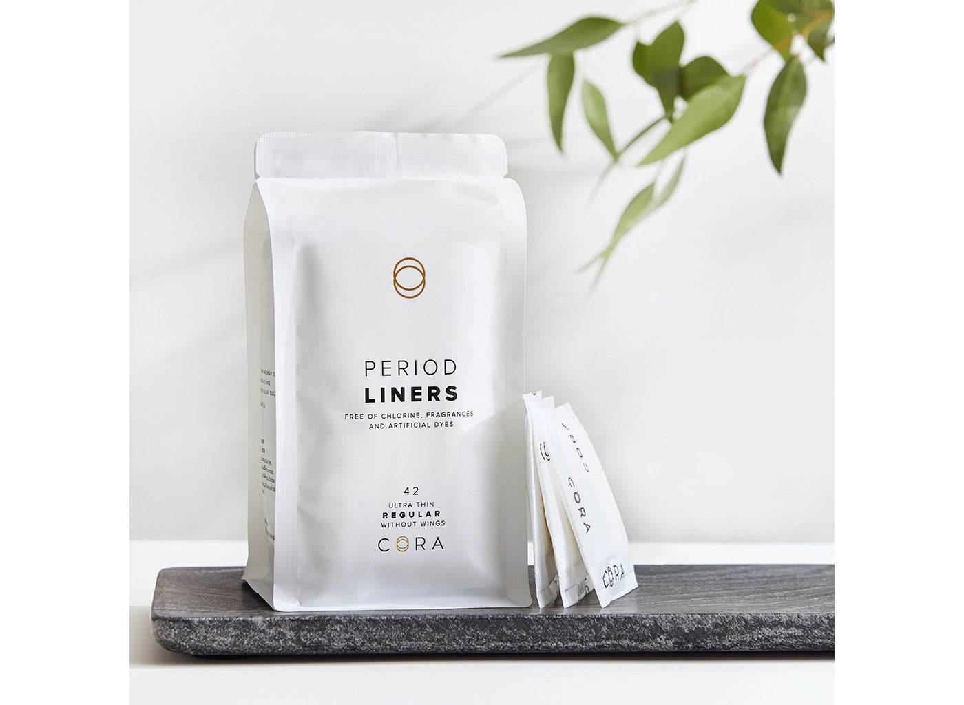 Cora Ultra Thin Period Liners - Regular Absorbency - 42ct - Our Ladies