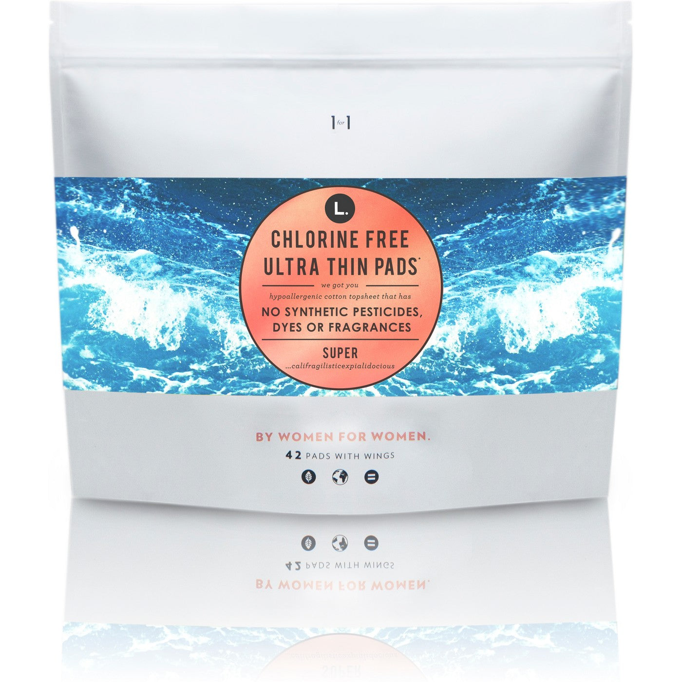 L. Organic Chlorine Free Super Pads - 42ct - Our Ladies