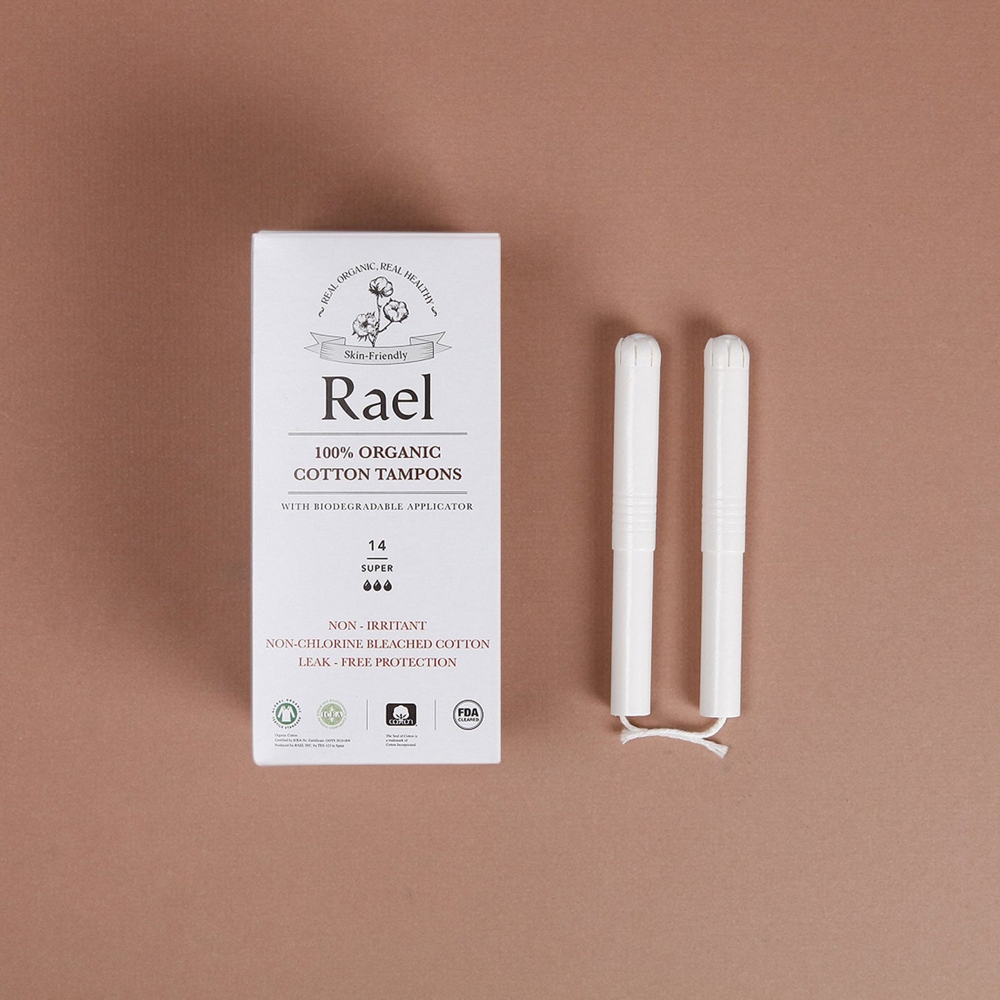 RAEL Super Tampons Cardboard Applicator 14ct - Our Ladies