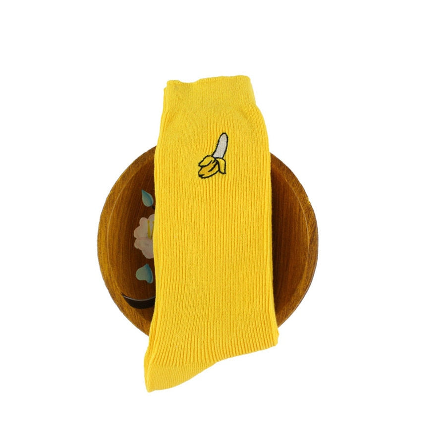 Banana Crew Socks