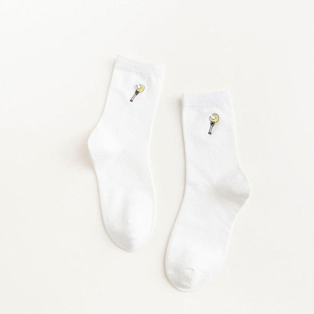 Back To The Moon Crew Socks
