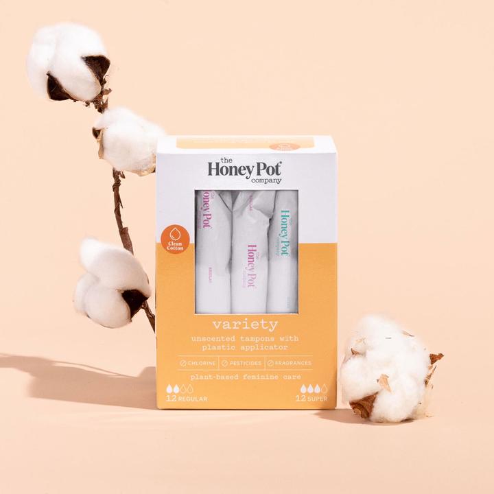 THE HONEY POT CO Mixed/Variety Tampons - 24 count - Our Ladies