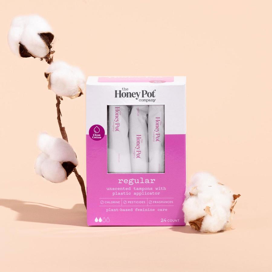 THE HONEY POT CO Regular Tampons - 24 count - Our Ladies