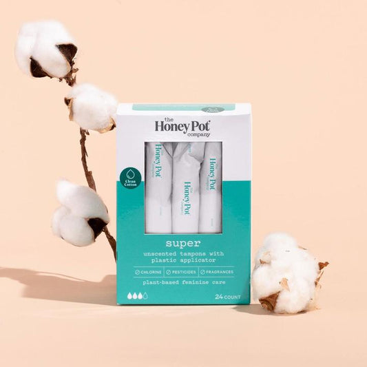 THE HONEY POT CO Super Tampons - 24 count - Our Ladies