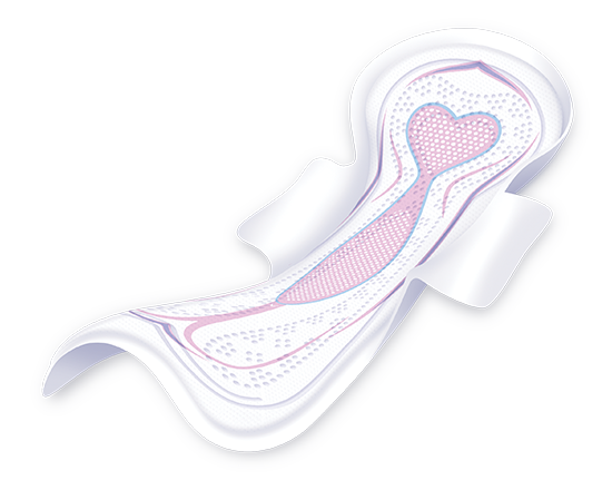 Saba Ultra Invisible Thin Long Pads with Wings 16 - Our Ladies