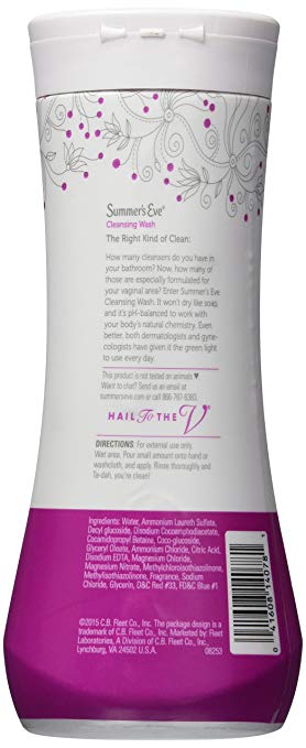 Summer's Eve Cleansing Wash | Simply Sensitive | 15 Ounce | Pack of 1 | pH-Balanced, Dermatologist & Gynecologist Tested - Our Ladies