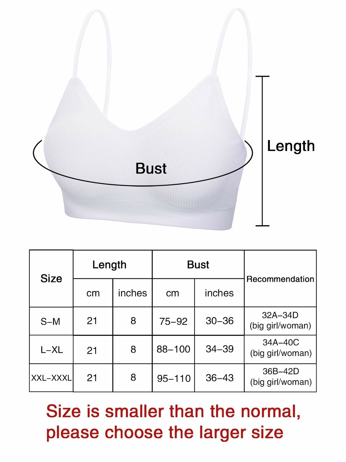 V Neck Cami Padded Seamless Sleeping Bralette Bra (Pack of 4)