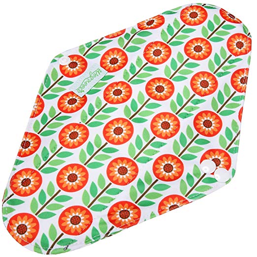 Wegreeco Bamboo Reusable Sanitary Pads - Cloth Sanitary Pads - Pack of 5 (Small, Flower) - Our Ladies