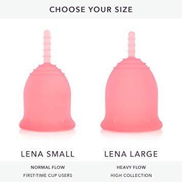 LENA Menstrual Cup Made in USA Beginner Cup Reusable Organic Tampon and Pad Alternative for Natural Feminine Period Cycle Hygiene - Our Ladies