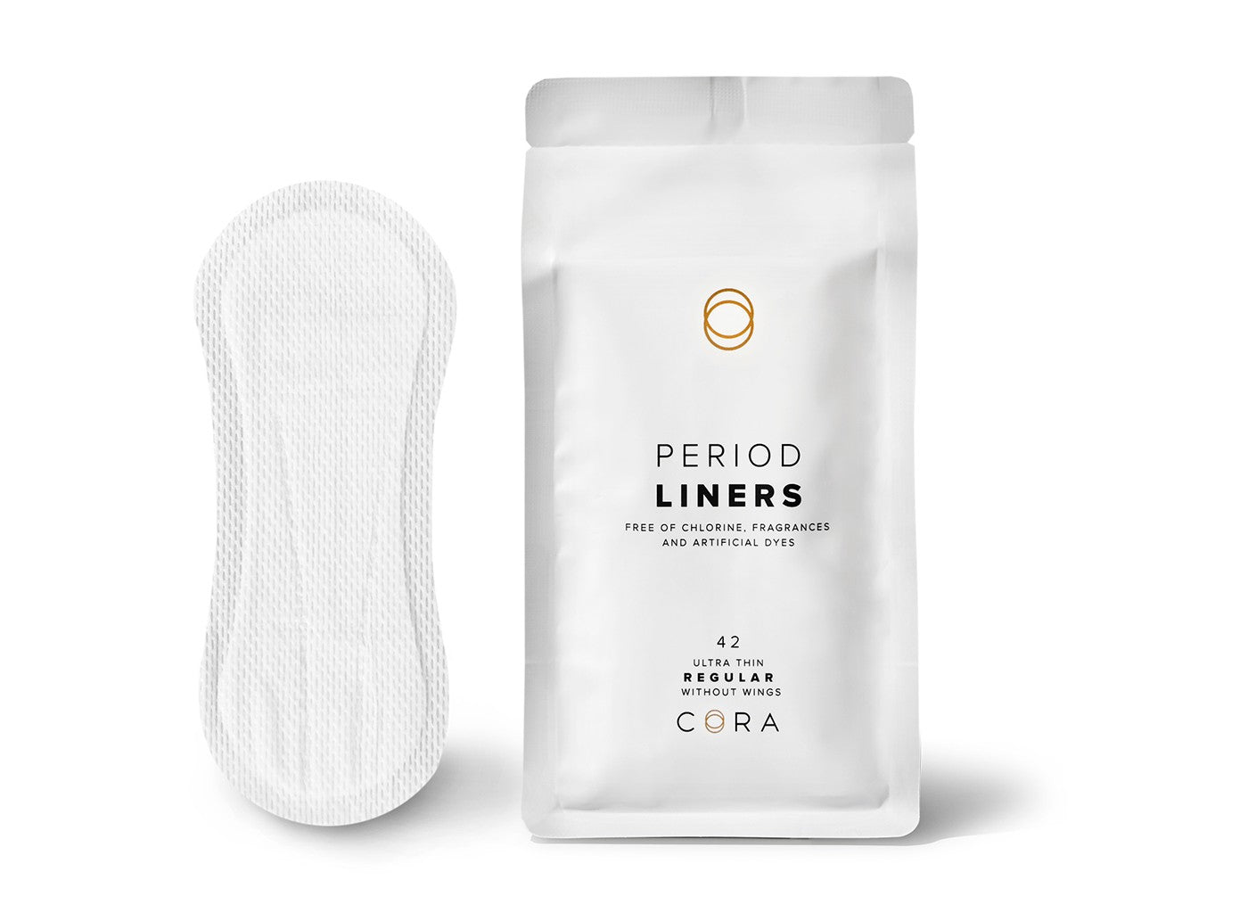 Cora Ultra Thin Period Liners - Regular Absorbency - 42ct - Our Ladies