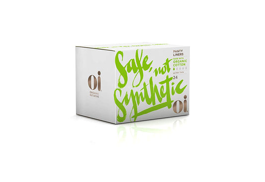 Oi Organic Cotton Ultra thin Panty Liners (wrapped) 24ct - Our Ladies