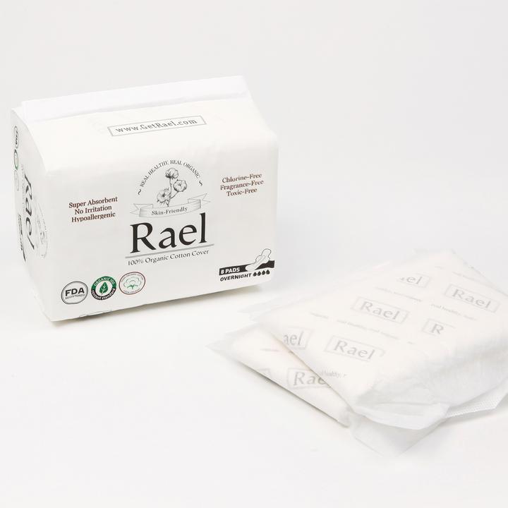 RAEL Overnight Pads 8 ct - Our Ladies