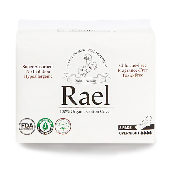 RAEL Overnight Pads 8 ct - Our Ladies