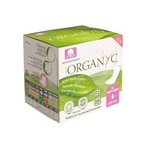 ORGANYC Cotton Panty-Liners Light Flow Folded 24ct (Individually Wrapped Pads) - Our Ladies