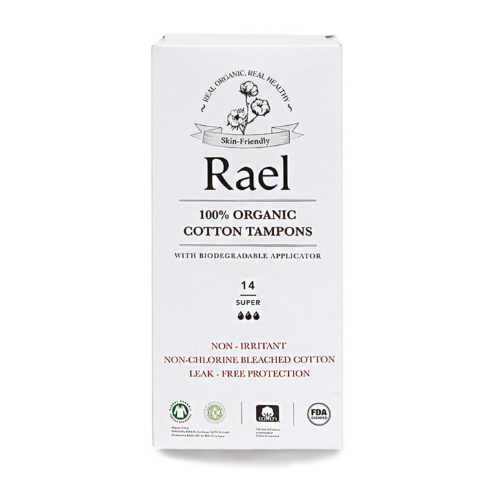 RAEL Super Tampons Cardboard Applicator 14ct - Our Ladies