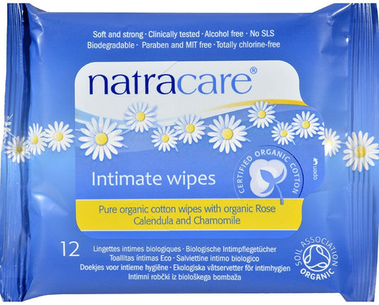 NATRACARE Intimate Wipes 12ct - Our Ladies