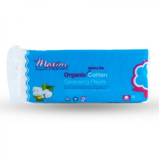 Maxim Organic Cleansing Cotton Wool/Pleats, 32ct - Our Ladies