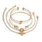 4pcs Fashion Bracelet (Bohemia, Leaf, Knot, Diamond)