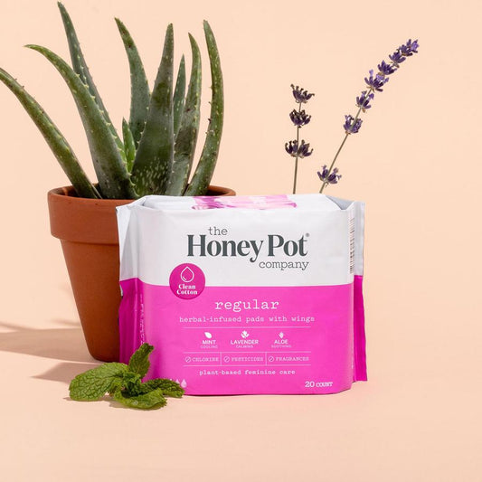 THE HONEY POT CO Regular Herbal Pads with Wings - Our Ladies