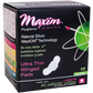 MaxION Natural Cotton Ultra Thin Winged Pads, Super/Nighttime, 10ct - Our Ladies