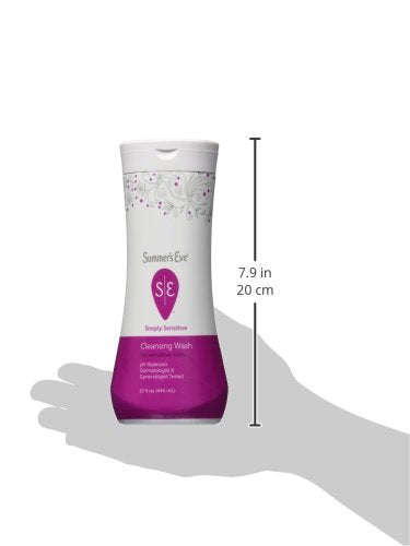 Summer's Eve Cleansing Wash | Simply Sensitive | 15 Ounce | Pack of 1 | pH-Balanced, Dermatologist & Gynecologist Tested - Our Ladies